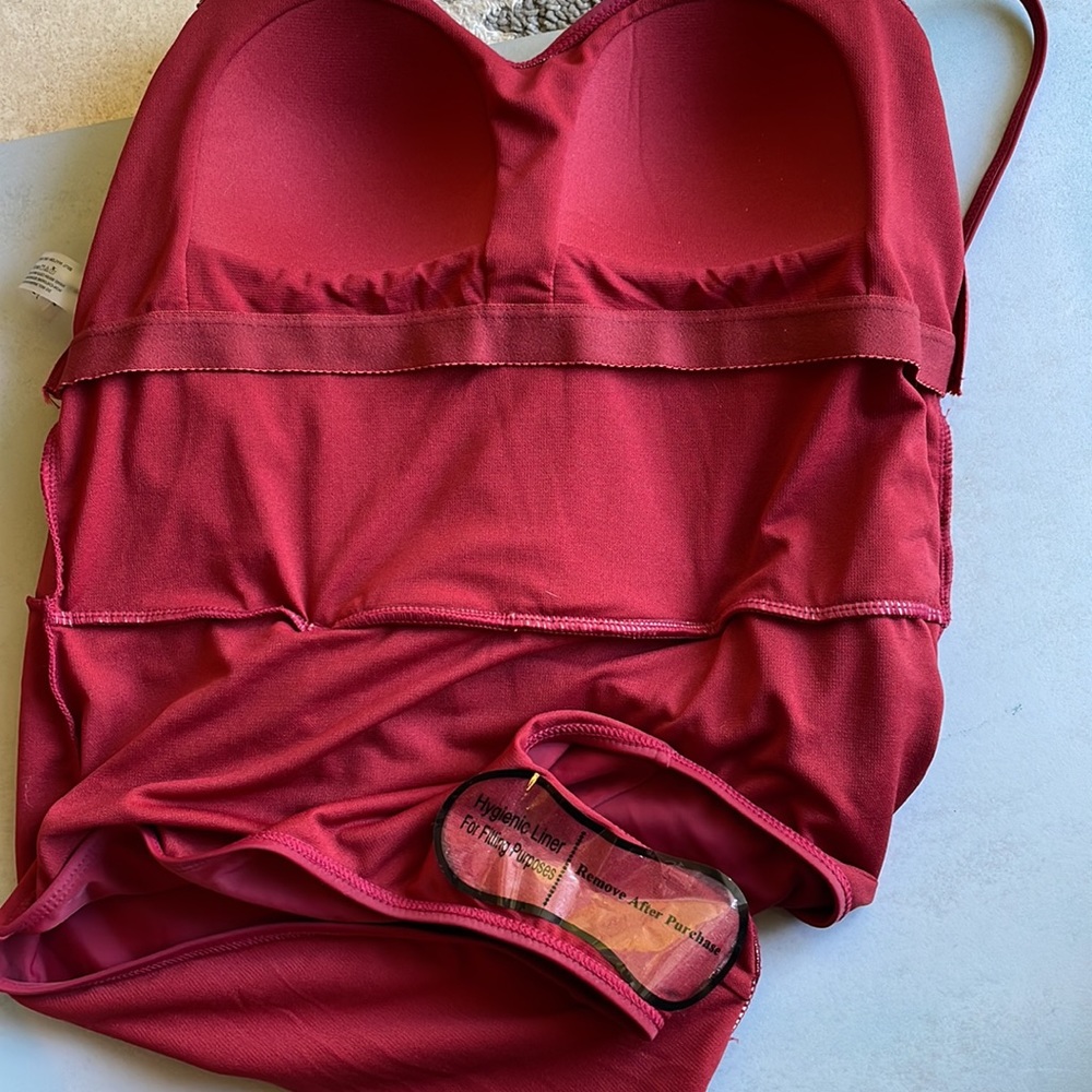 Catherine Malandrino one piece swimsuit in crimson - XL NWT - Picture 10 of 11